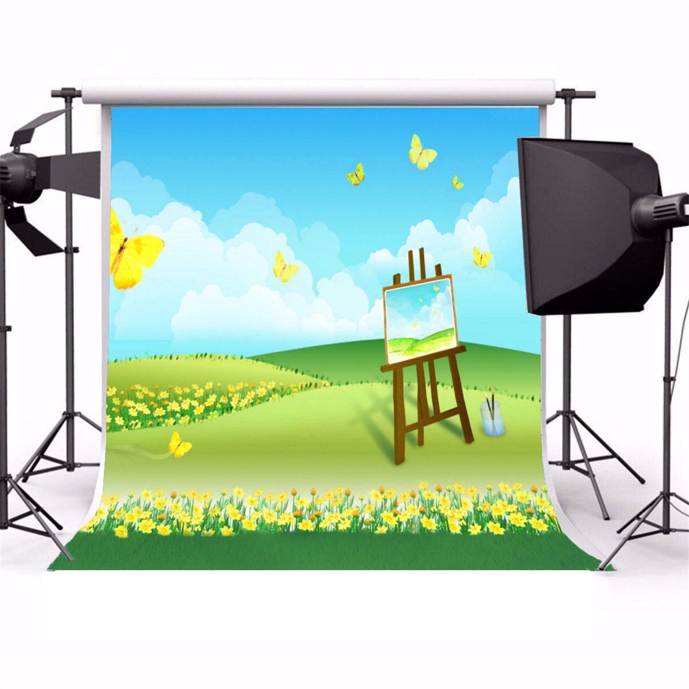 1344x1344 Aofoto Cartoon Drawing Backdrops Photography Background Cute