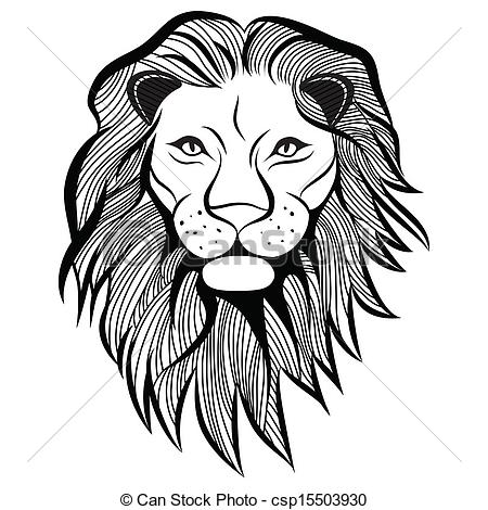 450x470 Lion Face Drawing Clipart