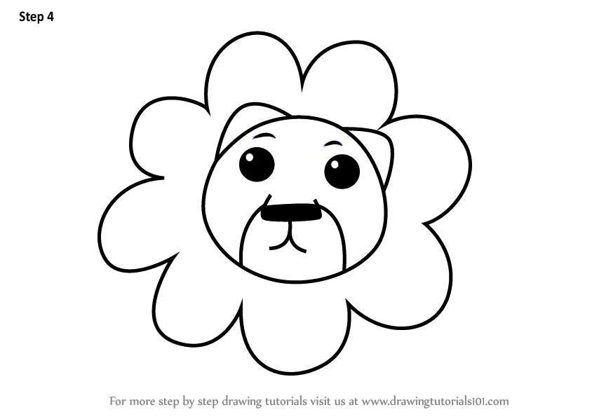 844x598 Lion Face For Kids Learn How To Draw A Lion Face For Kids Animal