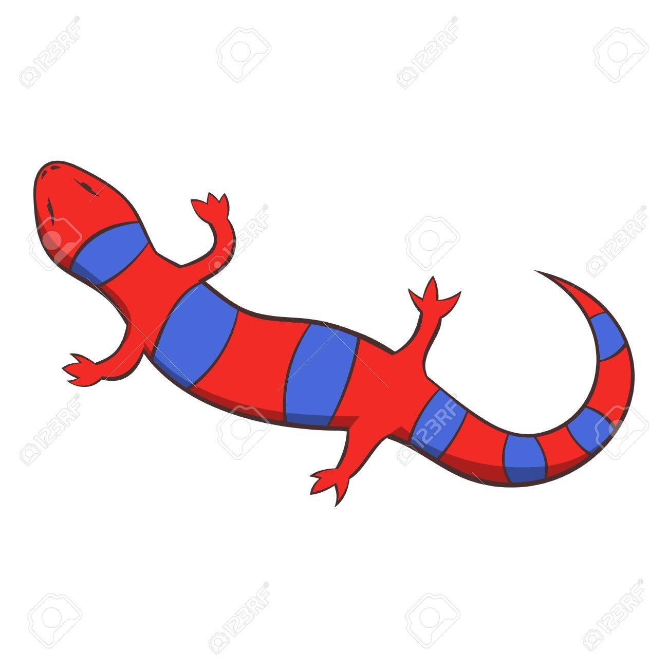 1300x1300 Unique Cute Cartoon Baby Lizard Drawing Little Stock Vector