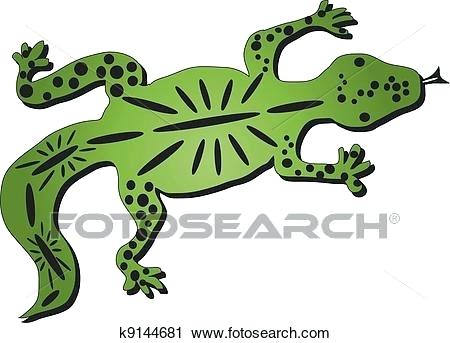 450x343 Simple Lizard Drawing