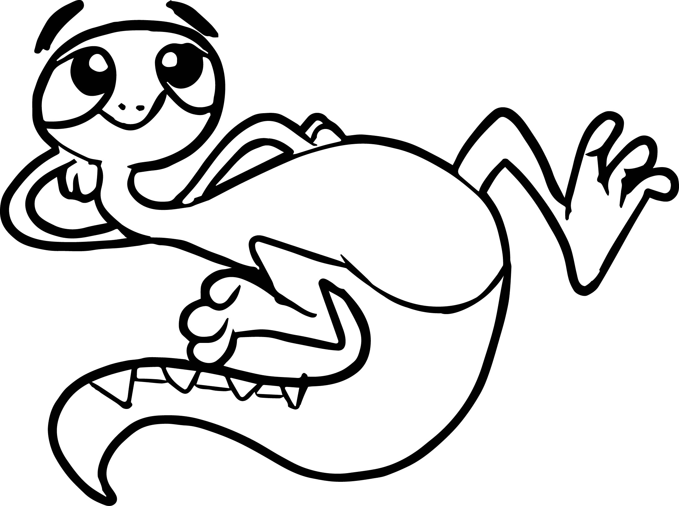 2190x1632 Cute Lizard Coloring Pages Relax