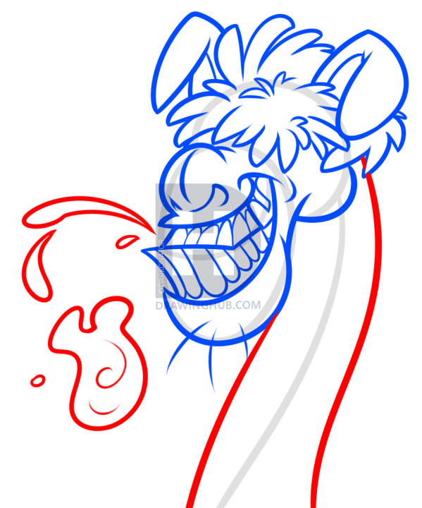 599x720 Draw A Cartoon Llama, Step