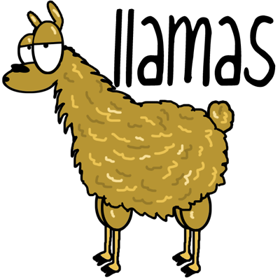 400x400 How To Draw Cartoon Llamas With Easy Step