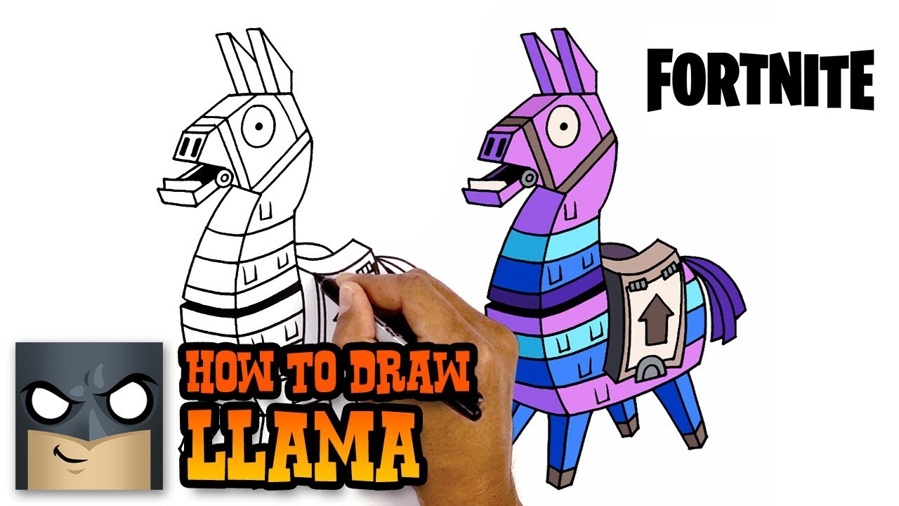 1280x720 how to draw fortnite llama step