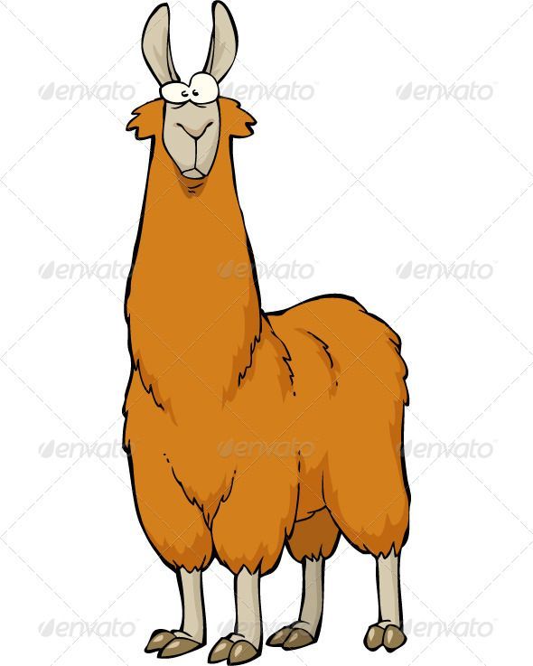 590x737 Lama Llama, Alpaca, Animal, Brown, Cartoon, Character, Cute