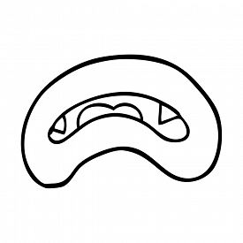 275x275 Line Drawing Cartoon Vampire Mouth Image