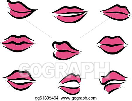 450x343 Lips Drawing Clipart