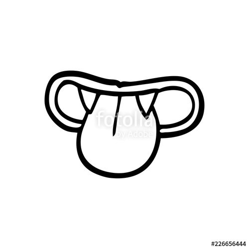 500x500 Line Drawing Cartoon Vampire Mouth Stock Image And Royalty Free