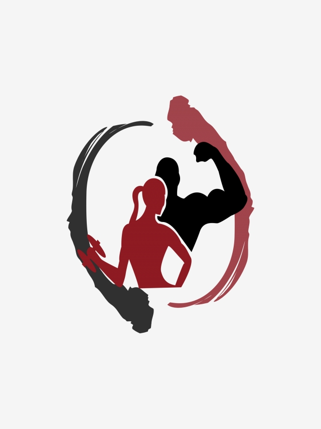 640x856 muscle vector, muscle man, cartoon hand drawing, decorative