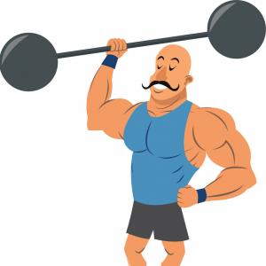 300x300 Png Cartoon Drawing Vector Painted Strong Man Soidergi