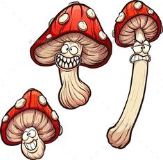 235x231 Best Cartoon Mushroom Images Mushrooms, Appliques, Coloring Pages