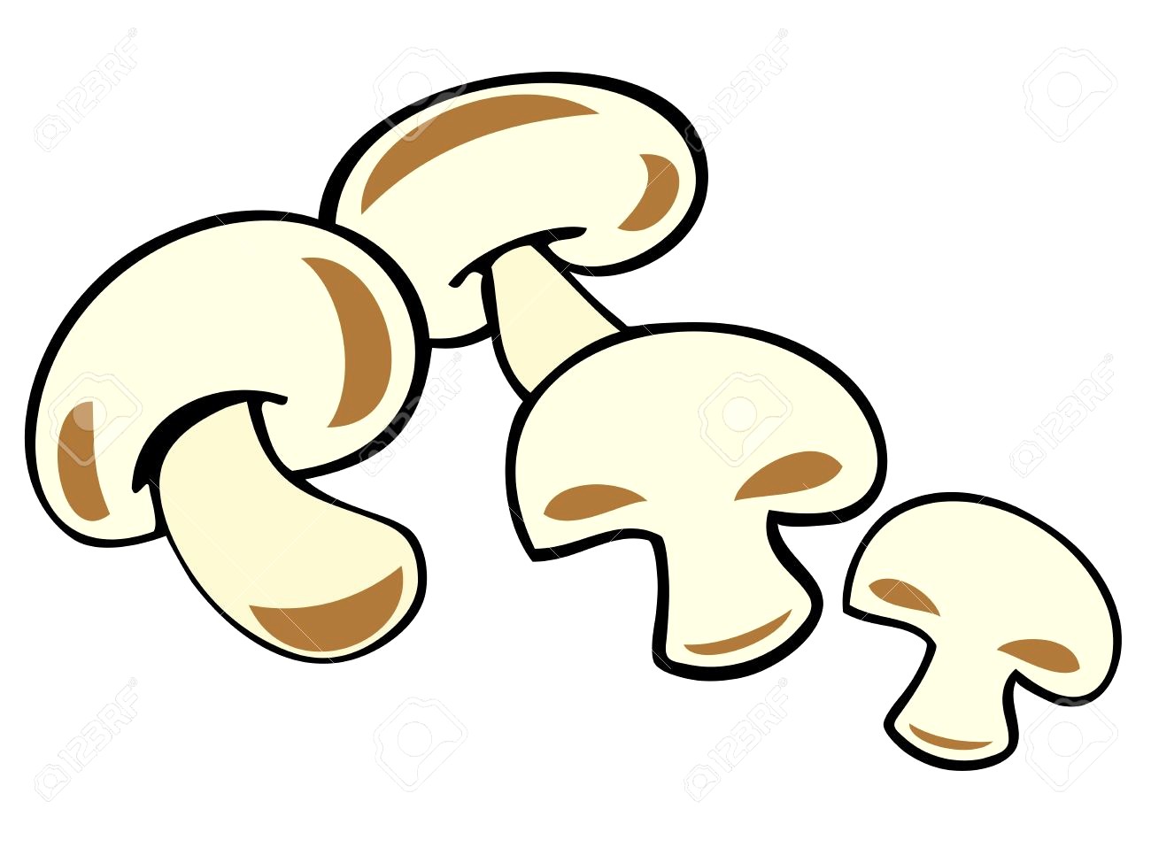 1300x975 Cartoon Mushroom Drawing