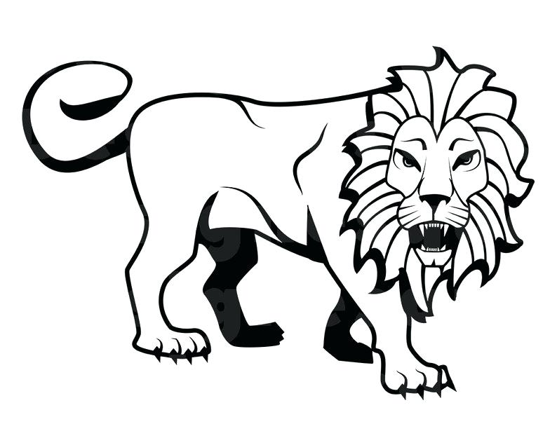 794x635 Lion Outline Image Lion Outline Drawing Cartoon Socialbookmark