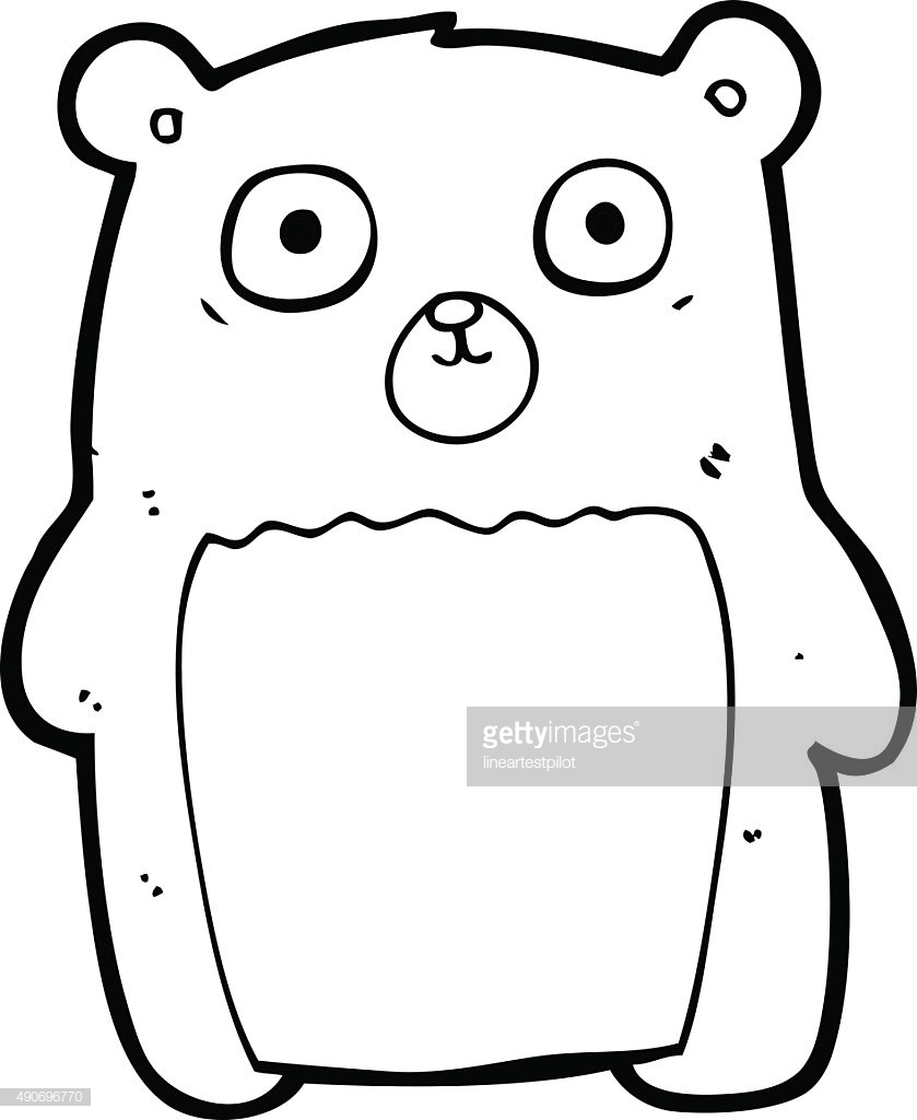 839x1024 Value Teddy Bear Outline Drawing Line Cartoon Funny Vector Art