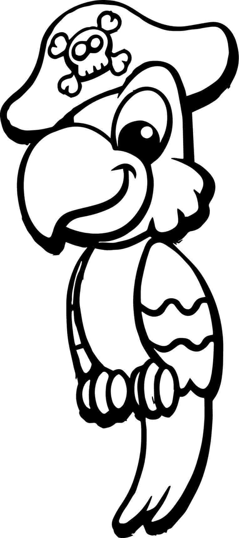 764x1715 Huge Collection Of 'parrot Cartoon Drawing' Download More Than