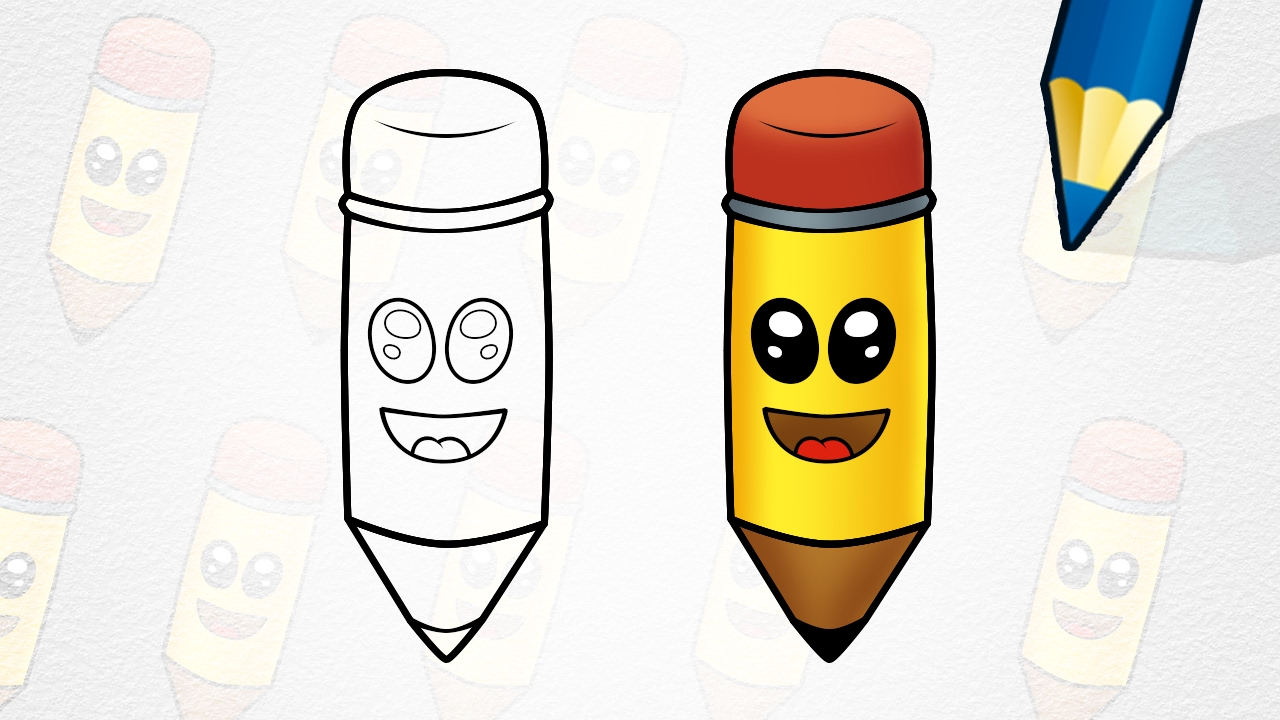 1280x720 How To Draw A Cartoon Pencil