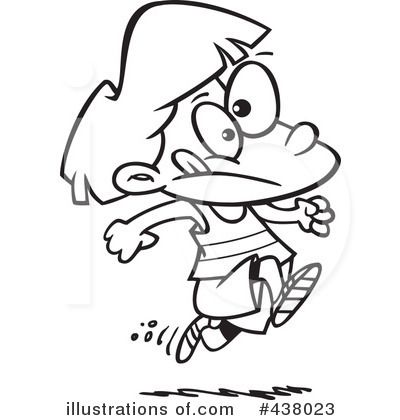 400x420 How To Draw A Person Running Cartoon