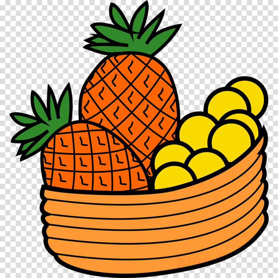 900x900 Pineapple, Fruit, Drawing, Transparent Png Image Clipart Free