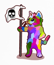 190x228 Cat Kitten Cat Cartoon Pirate Cartoon Drawing Iphone Case