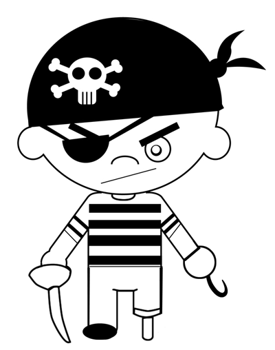 400x508 How To Draw Cartoon Pirates Iced Cookies Pirate Cartoon