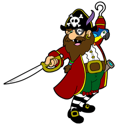 250x250 Cartoon Pirate Step
