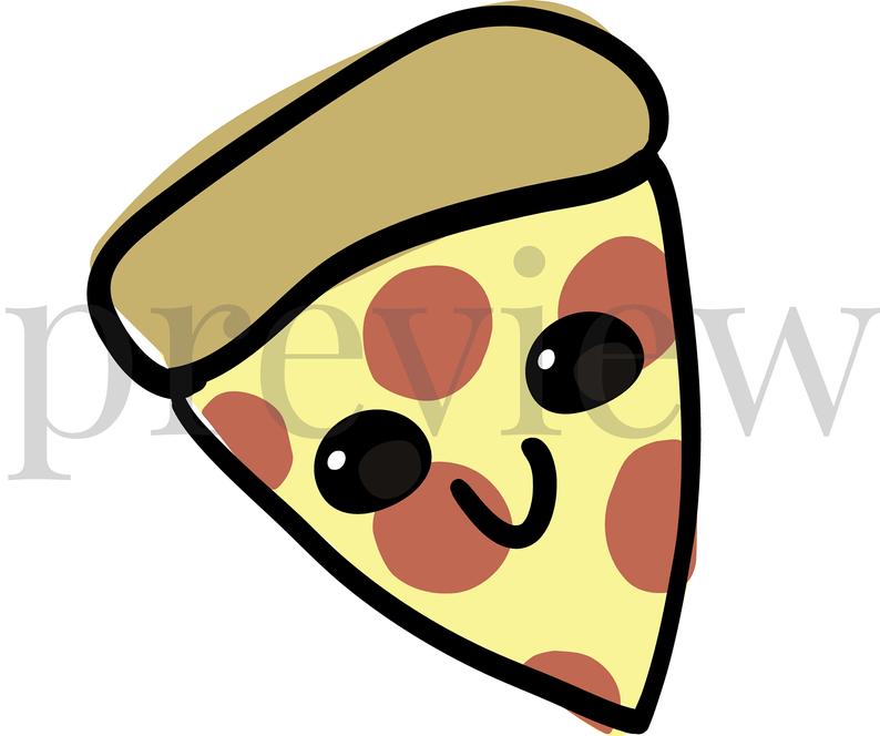 794x664 Happy Clip Art Cute Pizza Food Images Printables Etsy