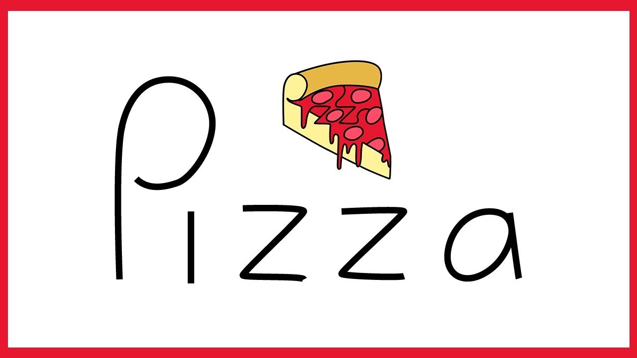 1280x720 How To Turn Words Pizza Into A Cartoon