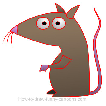 350x350 Drawing A Rat Cartoon