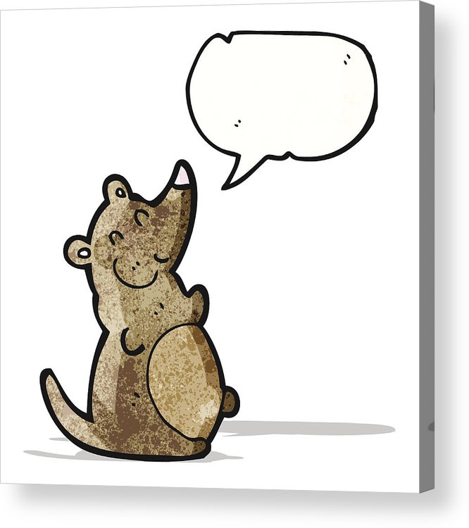 666x750 Fat Cartoon Rat Acrylic Print