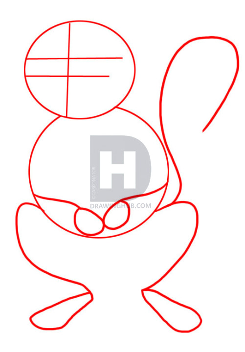 501x720 How To Draw A Cartoon Rat, Step