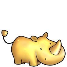 220x220 Cartoon Rhino Cool Things To Draw Cartoon Drawings