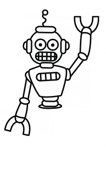 215x382 Collection Of Free Robot Drawing Cartoon Download On Ui Ex