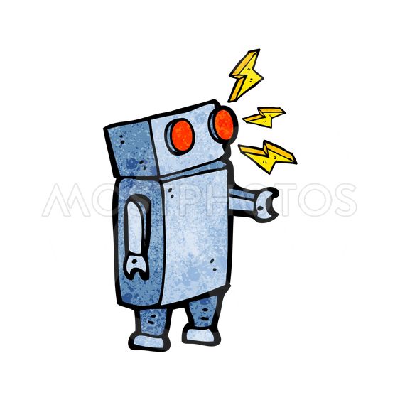 563x563 Cartoon Robot