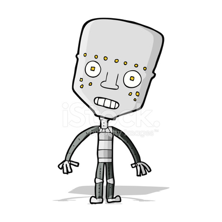 440x440 Cartoon Robot Stock Vector