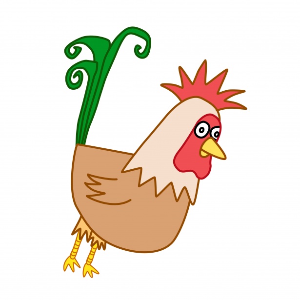 615x615 Drawing Of A Rooster Free Stock Photo
