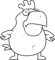 183x199 Angry Cartoon Rooster Stock Vectors