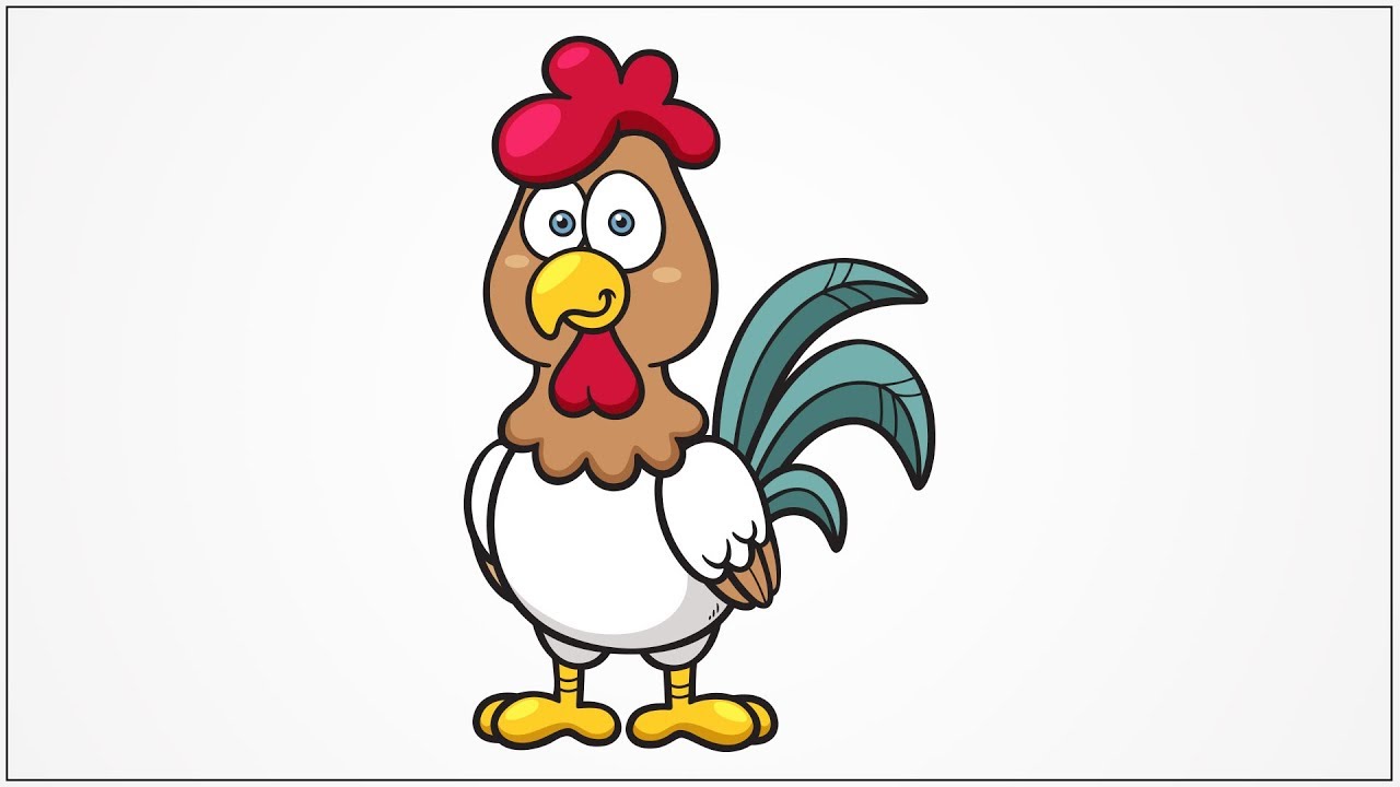 1280x720 How To Draw A Rooster For Kids