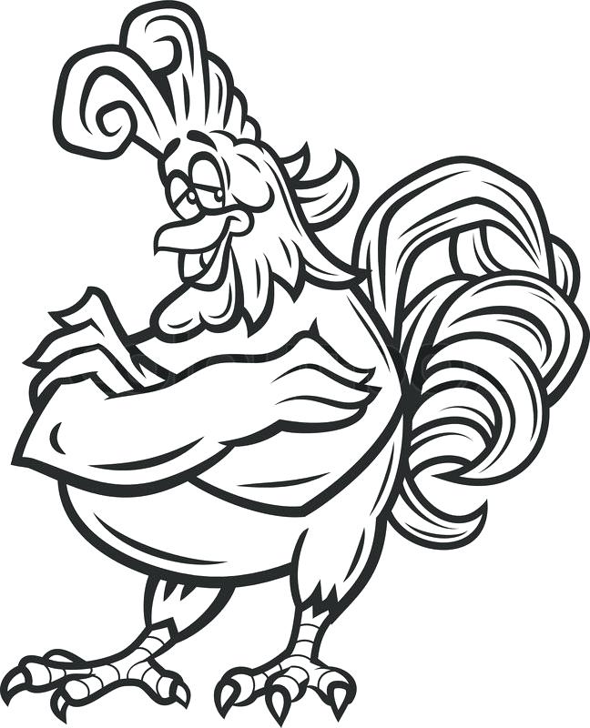 648x800 How To Draw A Rooster