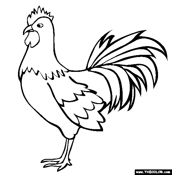 554x565 Cartoon Rooster Coloring Pages Worksheet Free Printable Worksheets