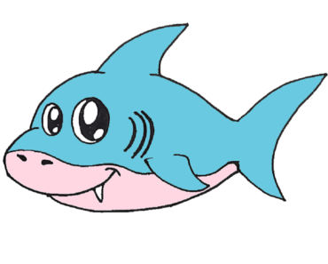 370x297 How To Draw A Cute Shark Step