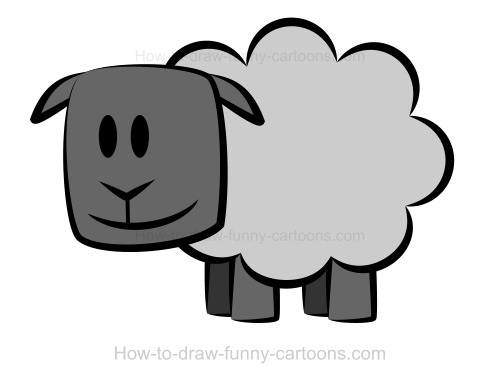 500x381 Drawing A Sheep