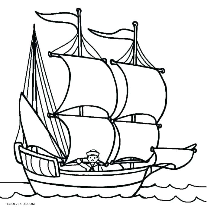 Cartoon Ship Drawing