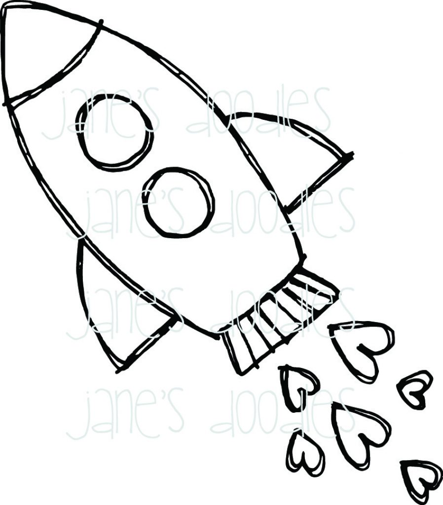 898x1024 Quick Drawings Of Rocket Ships Cartoon Drawing At Getdrawings Com