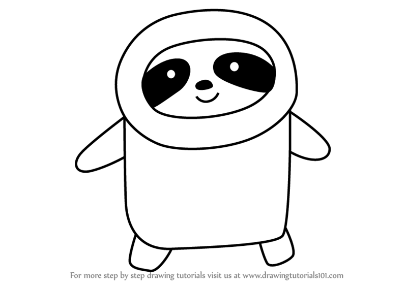 800x567 How To Draw A Sloth For Kids Video