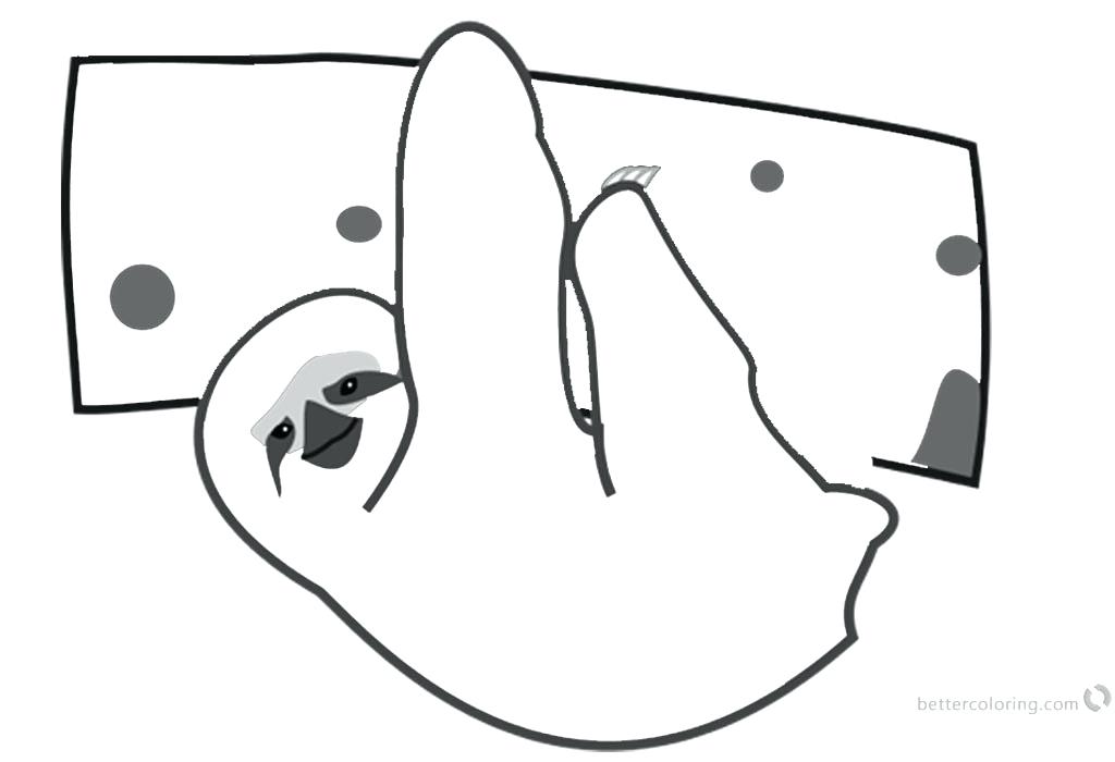 1024x700 Sloth Coloring