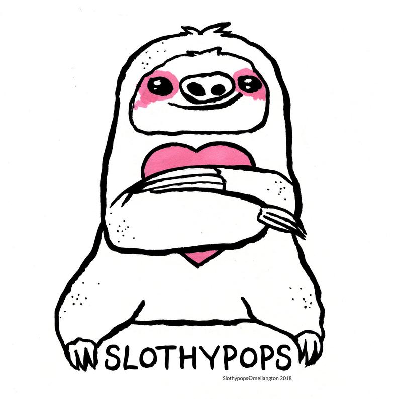 794x794 cute animal gifts sloth art cute sloth gift original art etsy