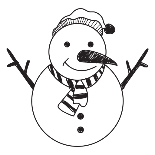 Cartoon Snowman Drawing | Free download on ClipArtMag