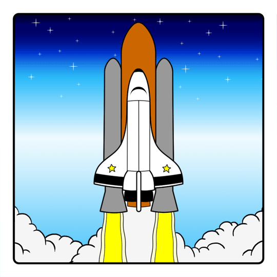 540x540 Cartoon Spaceship Step