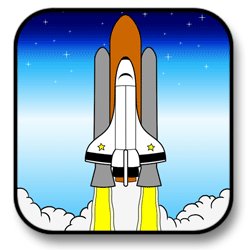 250x250 Cartoon Spaceship Step